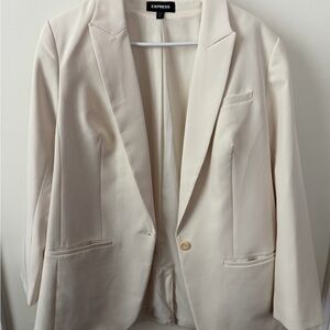 Express Elegant Ivory Blazer